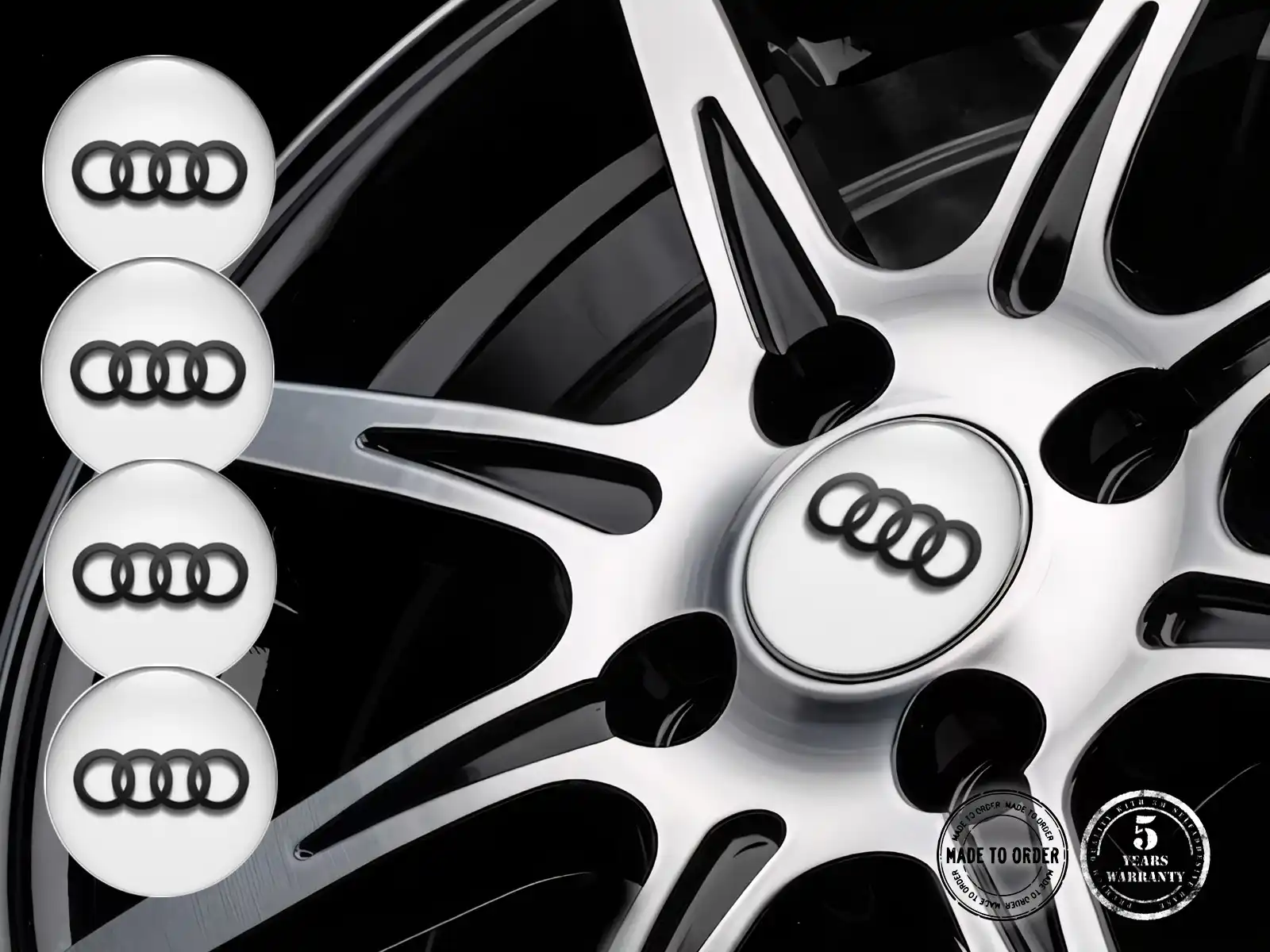 Audi Adesivi Cerchio Alta Qualità Quantum Edition